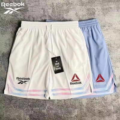 เซกเตอร์☼ถ้วยน้ำ Reebok Reebok กางเกงบาสเกตบอลชายอเมริกันออกกำลังกายกางเกงขาสั้นสำหรับฤดูร้อนอเมริกันระบายอากาศได้หลวม5นาที