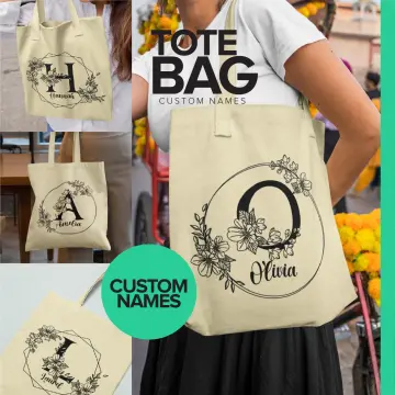 Birthday Gift Tote Bag Customized with Name