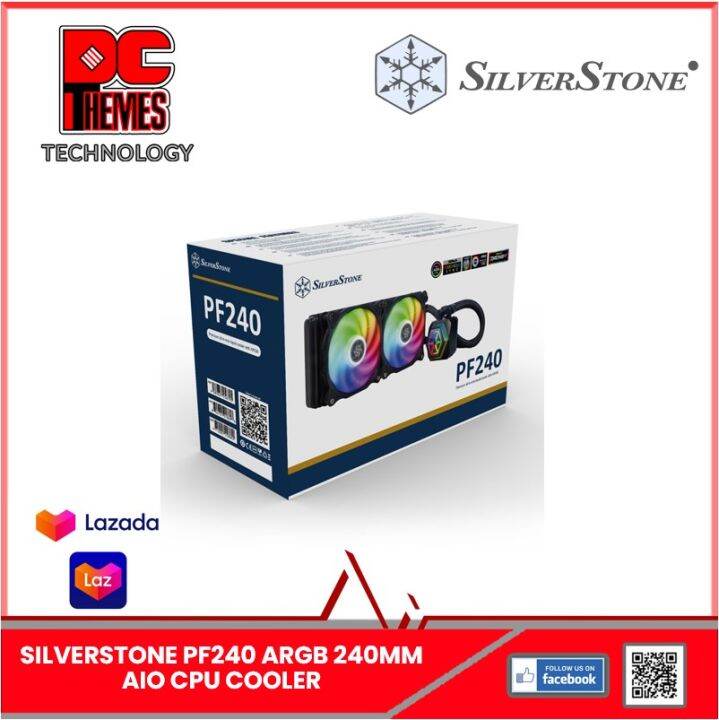 SilverStone PermaFrost ARGB All In One 240mm Intel/AMD CPU Water Cooler