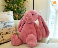 ตุ๊กตากระต่ายหูยาว (JellyCat) สีชมพูเข้ม (Tulip)