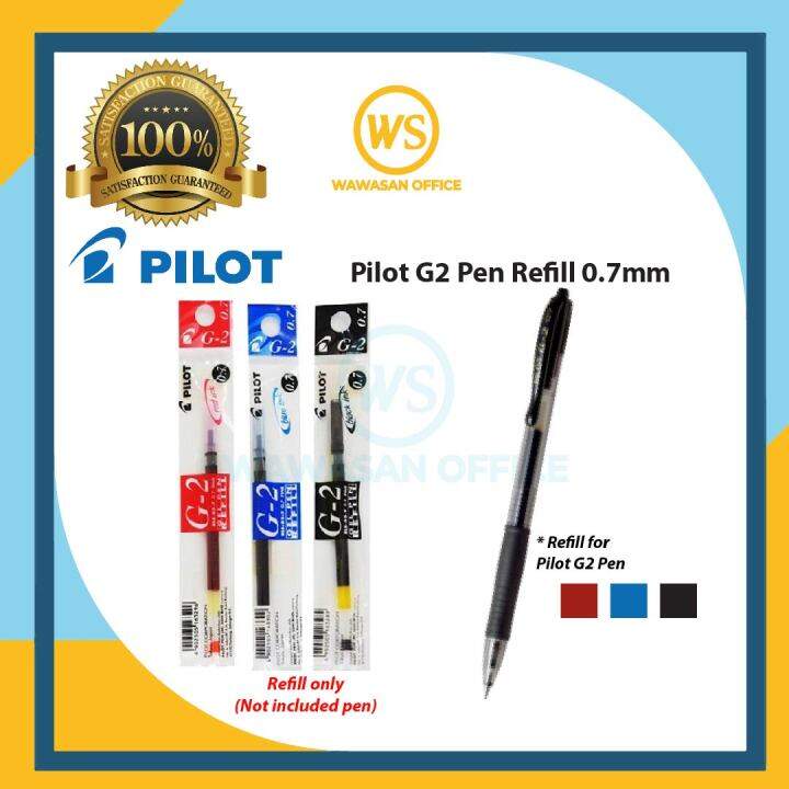 Pilot G2 Refill / Gel Pen Refill 0.7mm (Black / Blue / Red) | Lazada