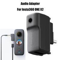 Audio Adapter For Insta360 ONE X2 Mic Adapter Microphone Charging For Insta360 One X2/RS Panoramic Camera Accessory Mic Adapters