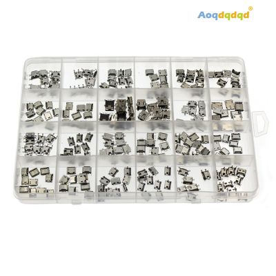 240PCS 24 Models Micro USB Connector Socket Jack Kit For MP3/4/5 Smart Laptop MINI Android mobile phone charging accessories