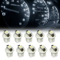 10ชิ้นหลอดไฟ LED T5 B8.5D 5050 SMD สีขาวรถ LED แดชบอร์ด Dash โคมไฟตราสารหลอดไฟ