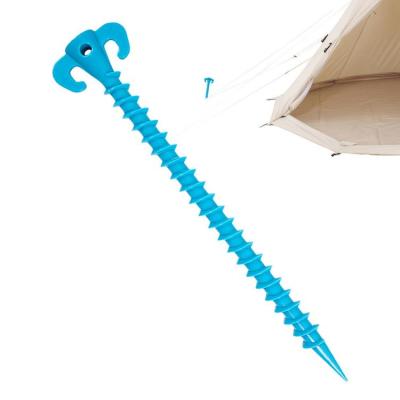 Spiral Stakes Wear-Resistant Tent Stakes Heavy Duty Bright Color Ground Anchors Screw in for Camping Backpacking Gardening and More Tent Accessories intensely