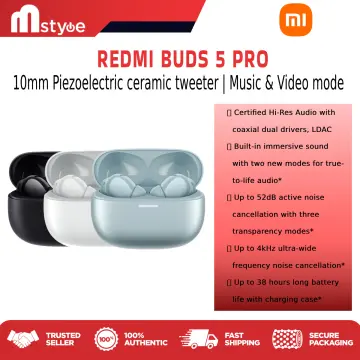 Redmi Buds 5 Pro Noise Cancelling Wireless Headphones Bluetooth Headphones  Gaming Buds