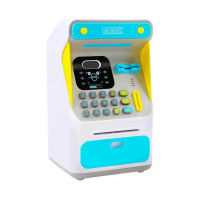 เด็กกระปุกออมสินมัลติฟังก์ชั่การ์ตูนจดจำใบหน้าเหรียญธนาคารของเล่นการศึกษาอิเล็กทรอนิกส์ ATM เหรียญธนาคารรหัสผ่านประหยัดเงิน