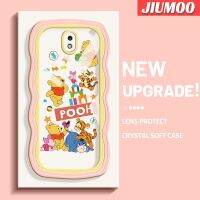 JIUMOO เคสปลอกสำหรับ Samsung J7โปร J7 2017 J7 2018การ์ตูนสัตว์มีความสุขการชุมนุมคลื่นขอบนุ่มแบบดั้งเดิมเคสโทรศัพท์ลวดลายขอบซิลิโคนน้ำแบบดั้งเดิมคลุมทั้งหมดเลนส์ตัวป้องกันกล้องเคสฝาครอบเคสนิ่มด้านหลัง