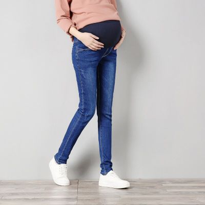 กางเกงท้องใส่ M-2XL กางเกงยีนส์หลวมสำหรับหญิงตั้งครรภ์,กางเกงเอวสูงสำหรับแฟนหนุ่ม
