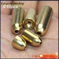 SYRUPSHADDOCKING 5/10pcs แยก น้ำหนักเพิ่มเติม น้ำหนัก Sinker ทองเหลือง ขั้วต่อตะขอ ตะกั่วตกปลาทองแดงตก