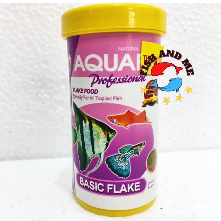 AQUAFIN BASIC FLAKE FLOATING FISH FOOD 250ML | Lazada