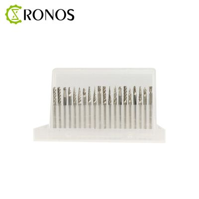 20pcs Carbide Rotary File, Tungsten Steel Metal Grinding Head, Electric Single and Double Pattern Rotary File Kit for Engraver