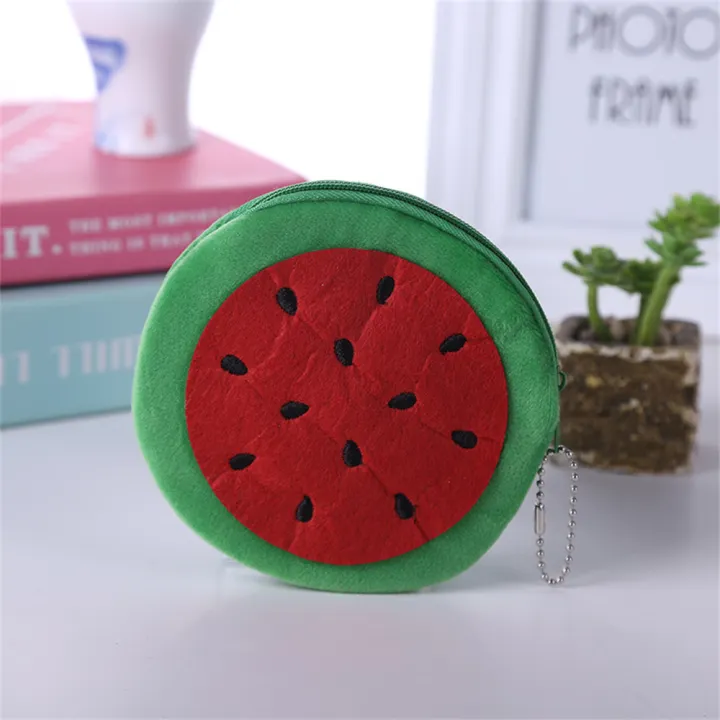 fruity-plush-zipper-toys-coin-purses-for-girls-fruit-shaped-coin-purses-cute-zipper-coin-pouches-watermelon-fruit-coin-purses