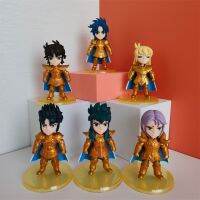 ฟิกเกอร์ทอง6ชิ้นเซนต์เซย์ย่าชิริว Hyoga Tenma Shaka ของเล่นโมเดล Pvp Aiolos Dohko Camus ตุ๊กตาหุ่นแอคชั่นสำหรับเด็ก