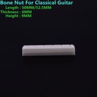 KR-1 Piece  GuitarFamily Real Slotted  Bone Nut For Classical Guitar   50MM / 52.5MM * 6MM * 9MM