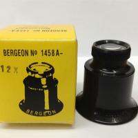 12x 1458a Bergeon 15x แว่นขยายเหมาะสำหรับนาฬิกาแฟชั่นแว่นขยายเครื่องมือบำรุงรักษานาฬิกาอุปกรณ์เสริมนาฬิกา