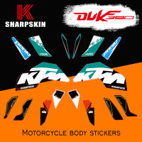 New Sale Motorcycle Reflective Body Sticker Accessories Decoration Protection Fairing Decal For KTM DUKE390 2017-2018 DUKE 390