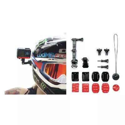 Helmet Mount Bundle for Insta360 ONE X2 / ONE R / ONE X Adjustable Action Camera Original for Motorcycling MTB skiing Accessory