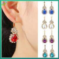 ชุดแว่นตา Anting Berlian Imitasi ตกแต่งแหวนสำหรับเจ้าสาวของขวัญที่มีสีสันชุดเครื่องประดับจี้สร้อยคอเครื่องประดับ