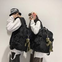 [COD] School bag male Korean version student campus function shoulder large capacity backpack Mori tide brand dark tooling