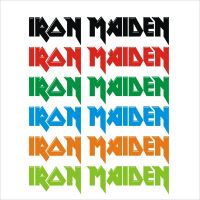 iron maiden สติกเกอร์ pvc กันน้ำ ขนาด 4 x 20 cm มีหลายสีให้เลือก ราคา 19 บาท