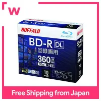 ดิสก์ Blu-ray ควาย BD-R DL 50GB สำหรับบันทึกแผ่นดิสก์10แผ่นเคสด้านเดียวสองด้านความเร็ว1-6x [ยืนยันการทำงานของ DIGA] RO-BR50V-010CW ฉลากขาว