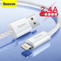 Baseus สาย USB สำหรับ iPhone 13 Pro Max,สายชาร์จ USB แบบเร็วสำหรับ iPhone 12 Mini Pro Max สาย USB 2.4A