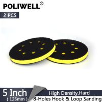 5 Inch(125mm) 8-Hole High Density Hard Sponge Surface Protection Interface Pads for 5" Sanding Pad  Power Grinder Accessories Cleaning Tools