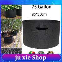 JuXie store 75 Gallon Hand Held Plant Grow Bags Fabric Pot Jardim Orchard Garden Flowers Plant Growing Container Gardening Tools