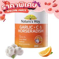 Free Delivery Nature’s Way Vitamin C 200 tablets mixed with garlic. Health and skin care. EXP.10/2024 Ship from Bangkok Fast shipping buy now