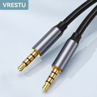 3.5mm Jack M-M 4 Poles Stereo Extension Cable 3 5 Jack Gold-Plated HiFi Audio Line 2m Car Aux Cabo for iPhone Samsung Xiaomi PC