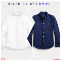 RALPH LAUREN COTTON-BLEND SHIRT ( เด็กโตผู้ชายอเมริกาอายุ 8-20 ปี )