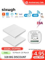 ZZOOI SIXWGH 16A WIFI Switch Smart Home Tuya App Remote Control Smart Timer Switch No Battery Light Switch Work with  Home Alexa