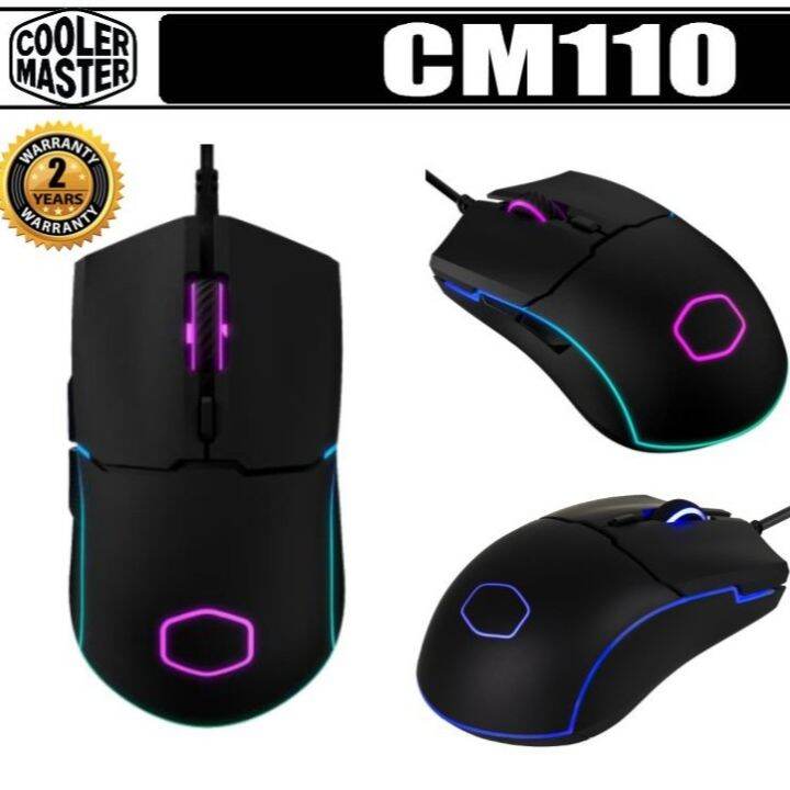 สินค้าขายดี-coolermaster-cm110-rgb-เม้าส์เกมมิ่ง-optical-mouse-รับประกัน-2-ปี-สินค้าพร้อมส่งจ้า-ที่ชาร์จ-แท็บเล็ต-ไร้สาย-เสียง-หูฟัง-เคส-ลำโพง-wireless-bluetooth-โทรศัพท์-usb-ปลั๊ก-เมาท์-hdmi-สายคอมพิ