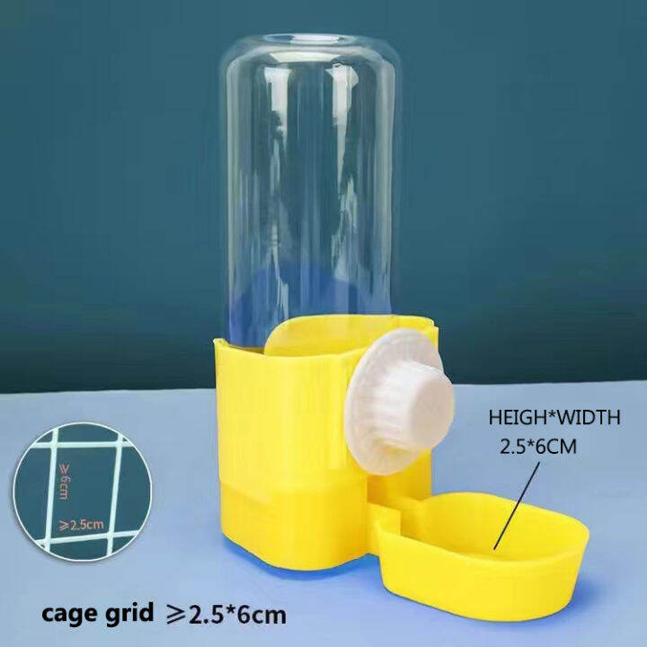 กรงแขวนคงที่ดื่มน้ำพุแมวสุนัข500มิลลิลิตรตู้น้ำคิตตี้ลูกสุนัขกระต่ายหนูแฮมสเตอร์-samll-สัตว์สัตว์เลี้ยงป้อนอุปกรณ์