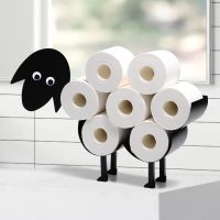 ✢ Sheep Decorative Toilet Paper Holder Bathroom Hardware Tissue Storage Toilet Roll Holder Bathroom Accessories Iron Paper Storage