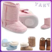 YANY Winter Toddlers Suede Baby Shoes First Walkers Warm Boots Infant
