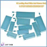 JXFTKM สีเขียวอ่อน ซ็อกเก็ต IC 2.54มม. 14P/16P/20P/40P IC ล็อคทดสอบที่นั่ง ของใหม่ ประเภทบัดกรีบัดกรี ซ็อกเก็ตทดสอบสากล สายต่อสายไฟ