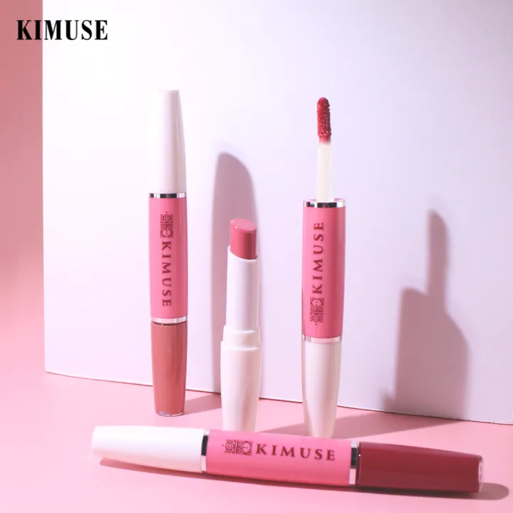 Kimuse 2 In 1 Waterproof Liquid Lipstick Matte Lip Gloss 12 Colors Lazada Ph 6328