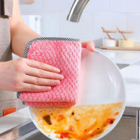 Household Kitchen Rags Gadgets Microfiber Towel Cleaning Cloth Non-stick Oil Thickened Cleaning Cloth Can Absorb Washing410pcs