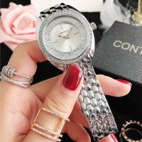 Fashion Ladies Women Unisex Stainless Steel Rhinestone Quartz Wrist Watch Simple And Stylish Luxurious Clock AA Reloj Mujer 2023