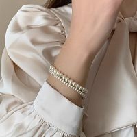 Advanced Stacked High-Quality Pearl Bracelet With Simple Temperament Womens High-End Sense Niche Jewelry 2023 New