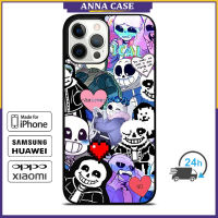 Undertales Sans Collage Phone Case for iPhone 14 Pro Max / iPhone 13 Pro Max / iPhone 12 Pro Max / XS Max / Samsung Galaxy Note 10 Plus / S22 Ultra / S21 Plus Anti-fall Protective Case Cover