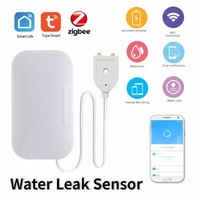 เซ็นเซอร์วัดน้ำรั่ว tuya zigbee water leakage sensor ระบบ Tuya Smart Life App ใช้ร่วมกับ tuya Gateway