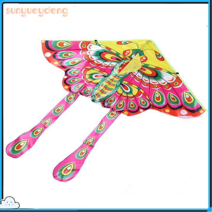 90x50cm Bright Cloth Colorful Butterfly Kite Outdoor Foldable Kids