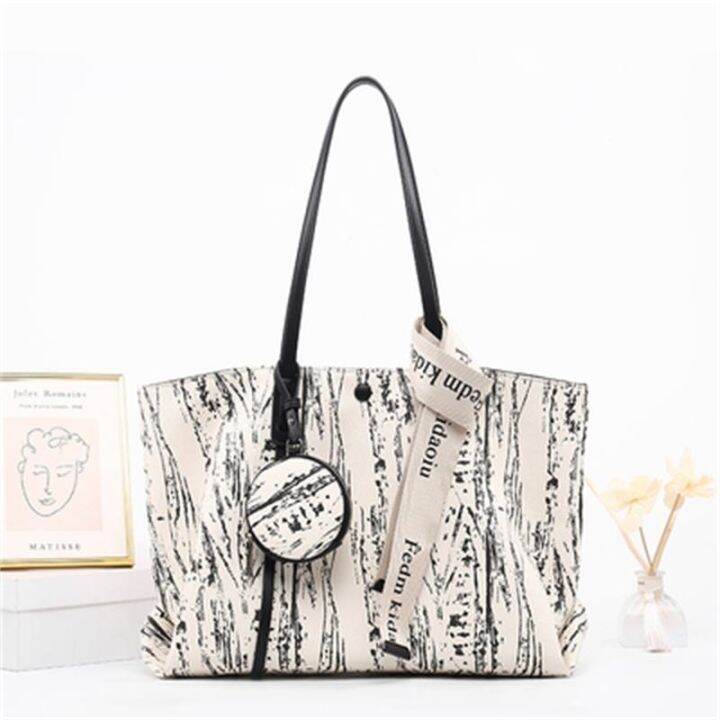 mlb-official-ny-high-end-tote-bag-female-new-bag-large-capacity-fashion-commuter-bag-one-shoulder-armpit-bag-big-bag-diy