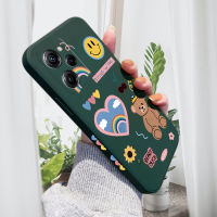 เคส PMP Mall สำหรับ XIAOMI POCO X5 5G POCO X5 Pro 5G ใหม่เคสโทรศัพท์สีสันสดใสลายการ์ตูนหมีโทรศัพท์ดีไซน์เคสกล้องคลุมทั้งหมดปลอกซิลิโคนน้ำรูปแบบขอบสี่เหลี่ยม