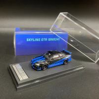 Stance Hunters 1:64รุ่นรถ Skyline GT-R R34 Nismo Z-Tune ยานพาหนะโลหะผสม