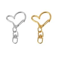 10Pcs DIY Metal Heart Keychain Swivel Lobster Clasp Snap Hook Jewelry Findings