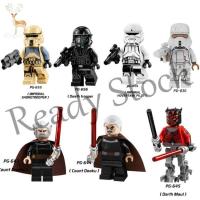 【hot sale】 ✔ B02 [In stock] Building Block Minifigures Toy Star Wars Stormtrooper Darth Maul Plastic Assembled Building Block Doll